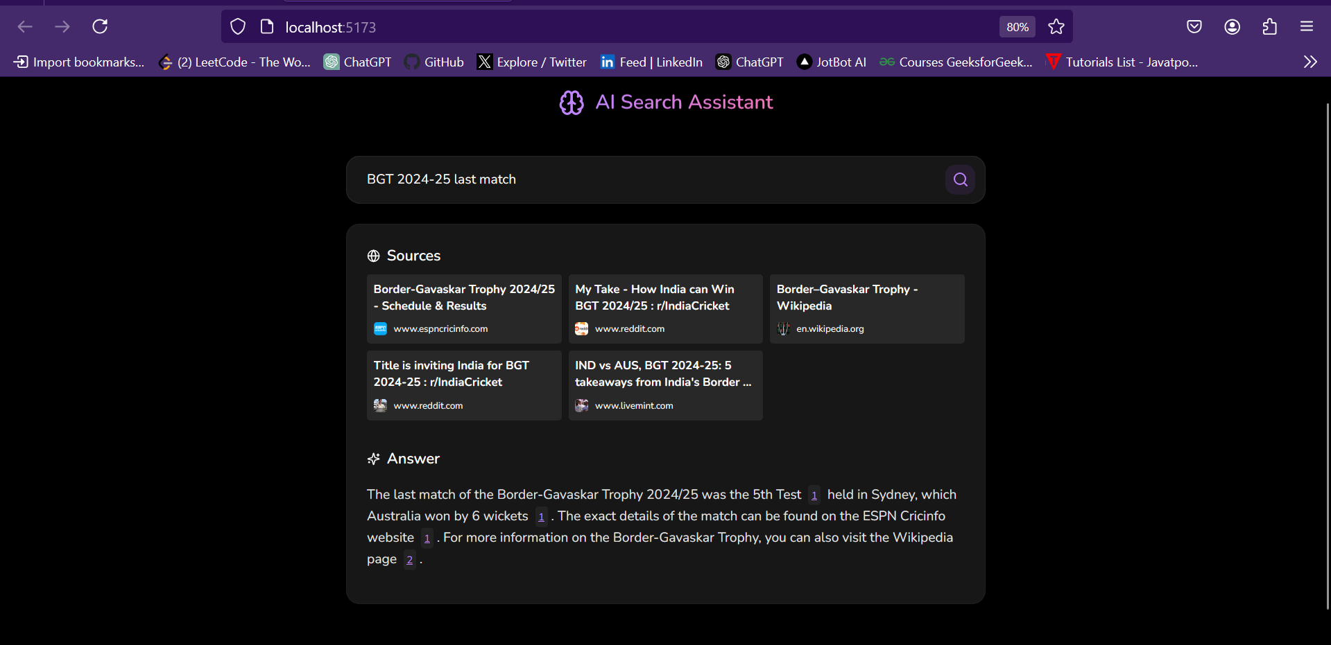AI Search Agent (Perplexity Clone)