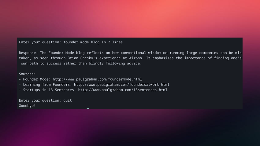 PG-RAG (Paul Graham Essays RAG System)
